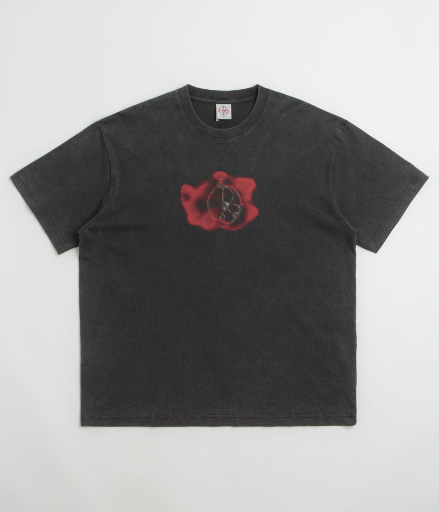 Polar Metal Logo T-Shirt in Silver Black