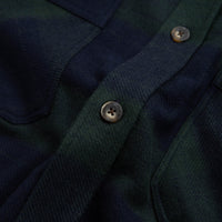 Polar Mike Flannel Shirt - Navy / Teal thumbnail