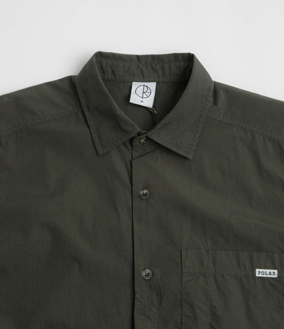 Polar Mitch Short Sleeve Shirt in Dirty Black
