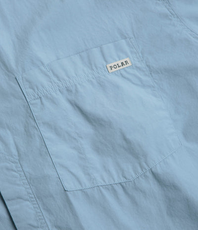 Polar Mitch Short Sleeve Shirt in Dove Blue