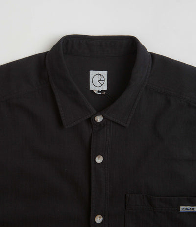 Polar Mitchell Herringbone Shirt - Black