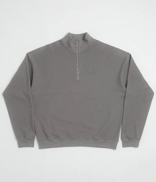 Polar Pique Half Zip Shirt - Grey