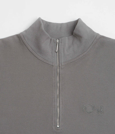 Polar Pique Half Zip Shirt - Grey