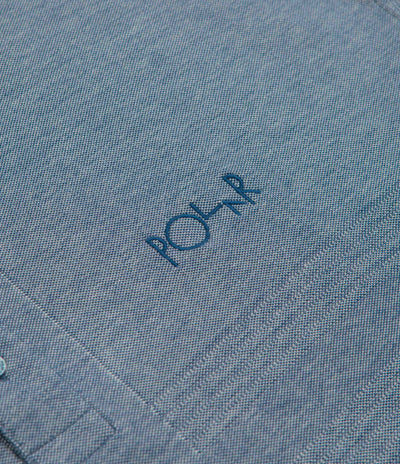 Polar Pique Surf Polo Shirt in Heather Blue