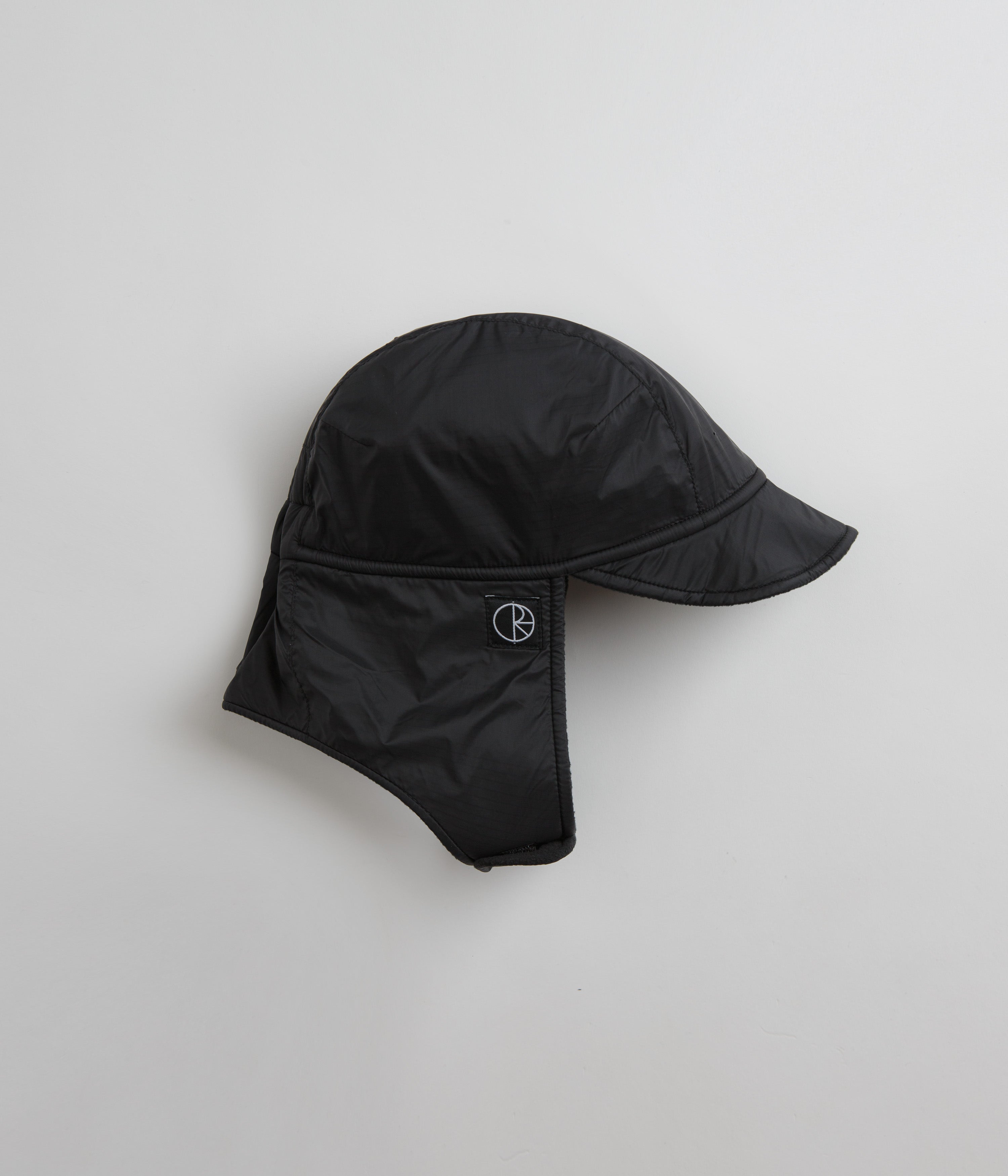 Polar Ripstop Luke Flap Cap - Black