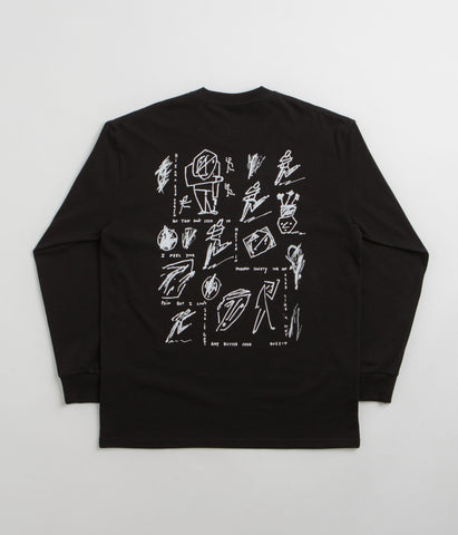 トップス plllllleeeasse Long sleeve T shirt BLACK polar-sad-at-times-long-sleeve