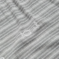 Polar Stripe Rib Henley T-Shirt - Heather Grey thumbnail