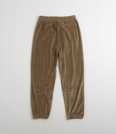 Polar Stripe Velour Sweatpants in Beech