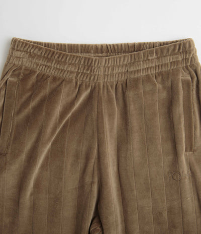 Polar Stripe Velour Sweatpants in Beech