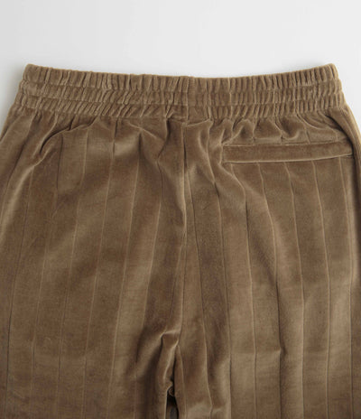 Polar Stripe Velour Sweatpants in Beech