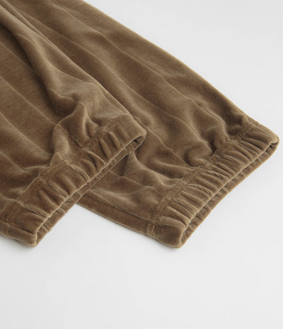 Polar Stripe Velour Sweatpants in Beech