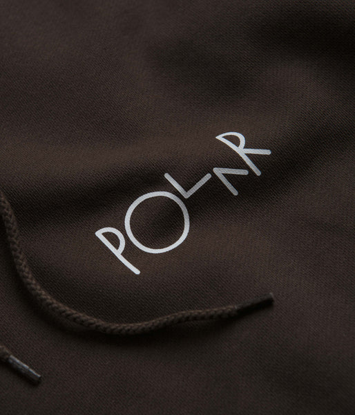 Polar Stroke Logo Dave Hoodie - Chocolate | Flatspot