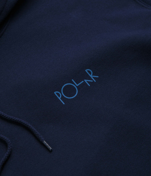 Polar Stroke Logo Dave Hoodie - Dark Blue | Flatspot