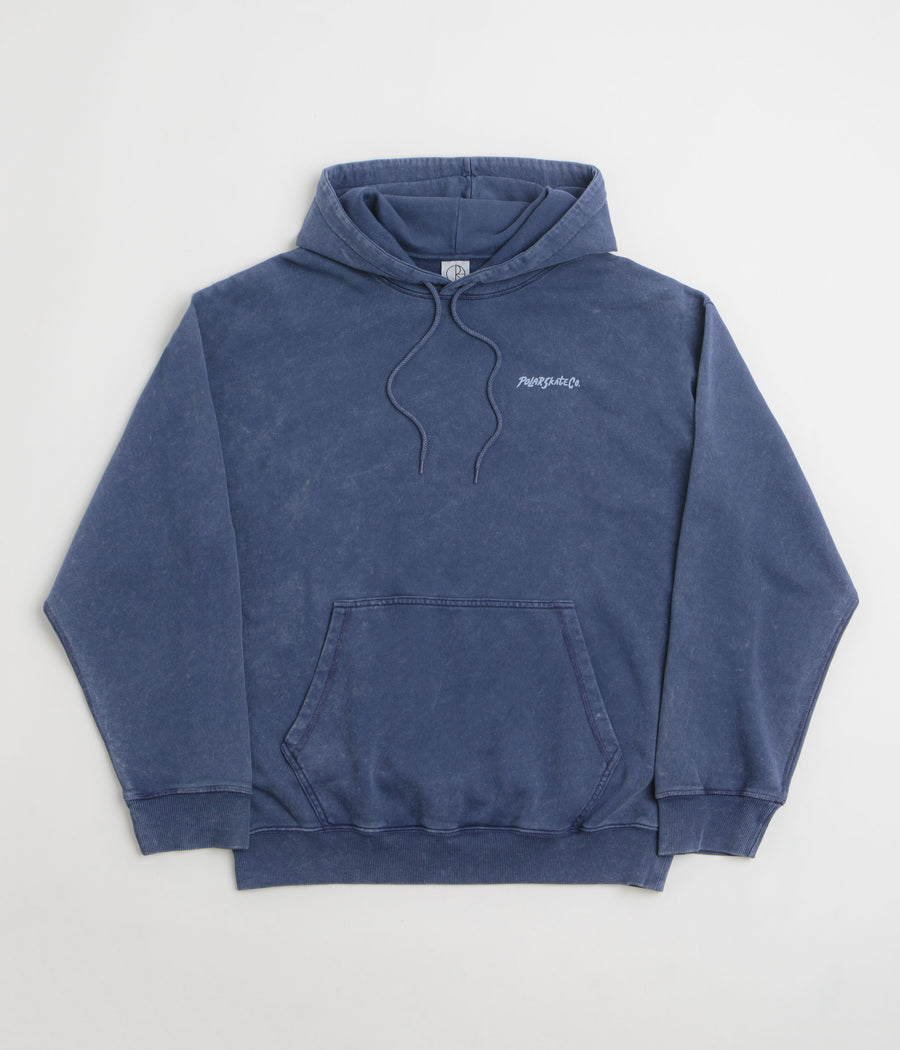 Polar Surf Logo Acid Frank Hoodie in Dark Blue