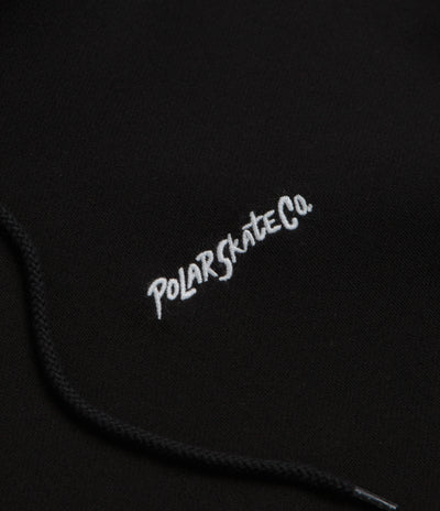 Polar Surf Logo Dave Hoodie in Black
