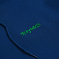 Polar Surf Logo Dave Hoodie in Deep Royal Blue thumbnail