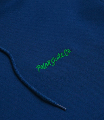 Polar Surf Logo Dave Hoodie in Deep Royal Blue