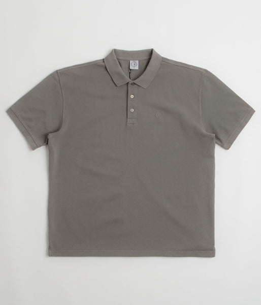 gypsohila ジプソフィア Polo Shirt Grey KNITTED POLO SHIRT - GREY | COS