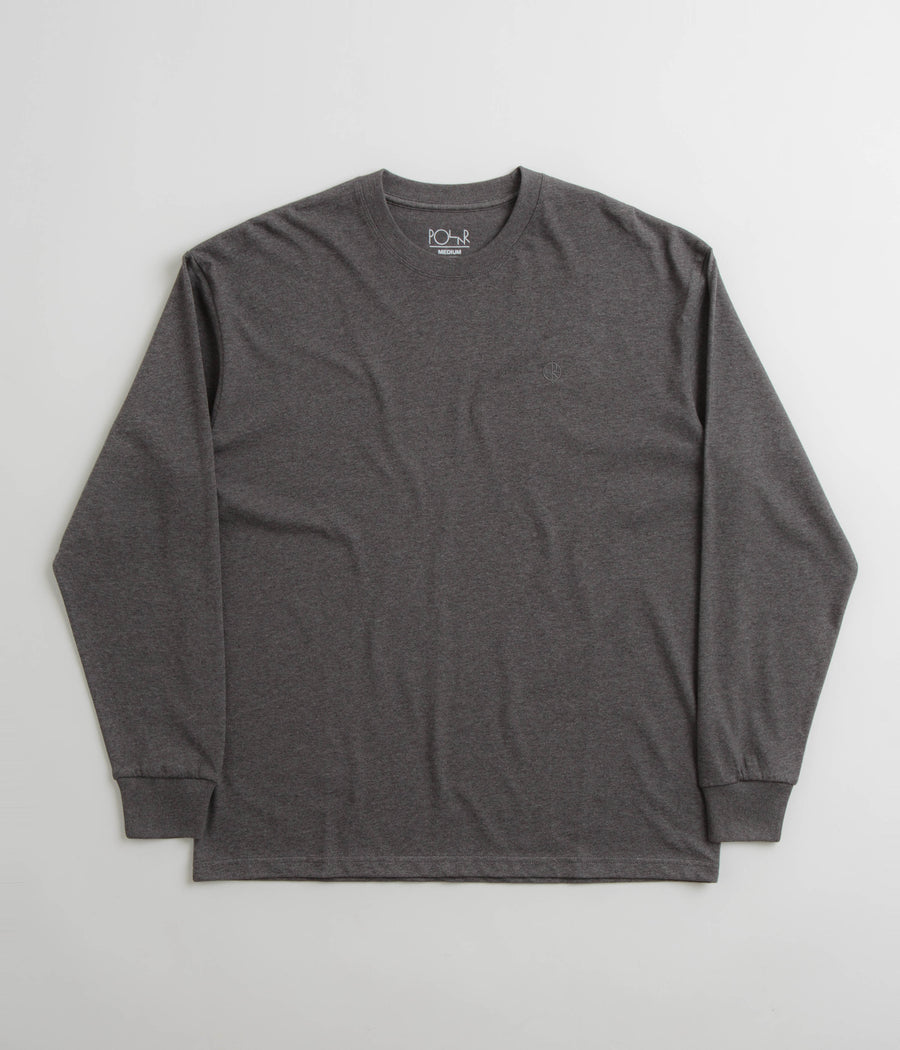 Polar Team Long Sleeve T-Shirt - Dark Grey Melange