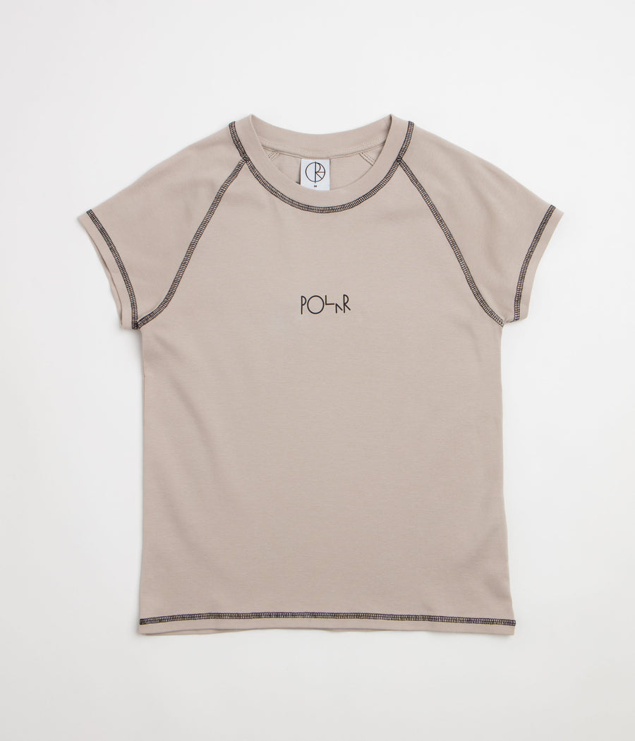 Polar Womens Script Logo Baby T-Shirt - Grey / Black