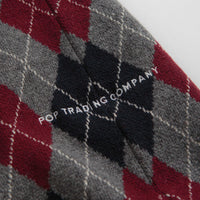 Pop Trading Company Burlington Knitted Spencer Vest - Charcoal / Multi thumbnail