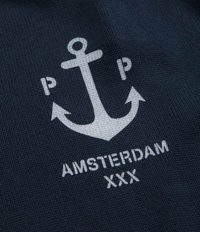 Pop Trading Company Captain Knitted Crewneck Sweatshirt - Navy