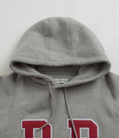 Pop Trading Company College P Hoodie in Grey Heather