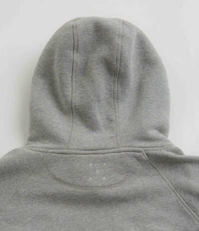 Pop Trading Company College P Hoodie in Grey Heather