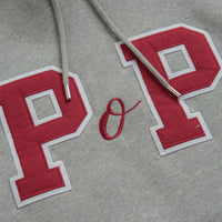 Pop Trading Company College P Hoodie in Grey Heather thumbnail