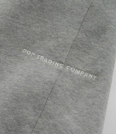 Pop Trading Company College P Hoodie in Grey Heather