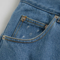 Pop Trading Company Crest Denim DRS Pants - Stonewash thumbnail