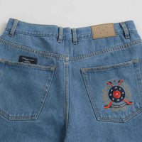 Pop Trading Company Crest Denim DRS Pants - Stonewash thumbnail