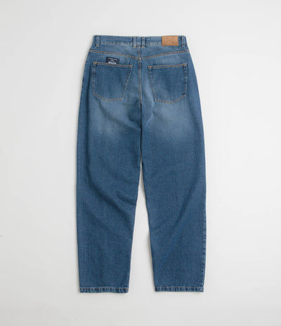 Pop Trading Company DRS Denim Seam Pants in Washed Denim