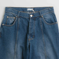 Pop Trading Company DRS Denim Seam Pants in Washed Denim thumbnail