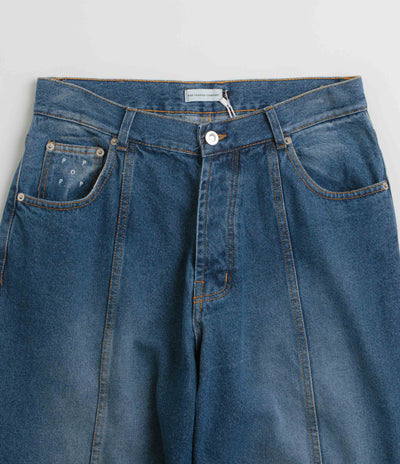 Pop Trading Company DRS Denim Seam Pants in Washed Denim