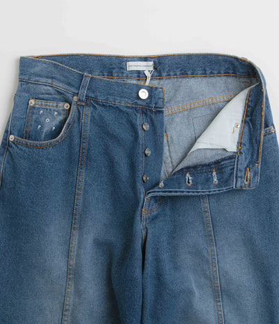 Pop Trading Company DRS Denim Seam Pants in Washed Denim