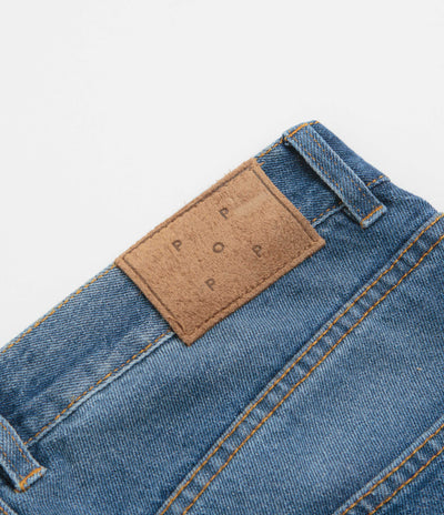 Pop Trading Company DRS Denim Seam Pants in Washed Denim