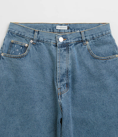 Pop Trading Company DRS Denim Shorts - Stone Washed