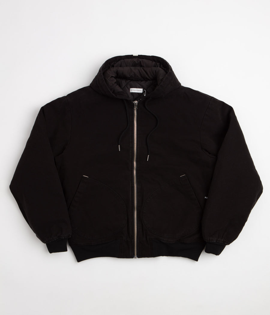 Pop Trading Company Hooded Flight Jacket - Black
