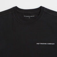 Pop Trading Company Logo T-Shirt - Black / White thumbnail