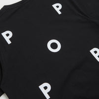 Pop Trading Company Logo T-Shirt - Black / White thumbnail