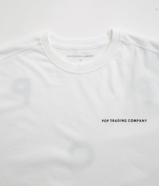 Pop Trading Company Logo T-Shirt - White / Black | Flatspot