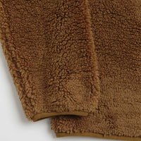 Pop Trading Company Polar 1/2 Zip Fleece Sweatshirt in Bison thumbnail