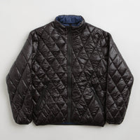 Pop Trading Company Quilted Reversible Jacket - Black thumbnail