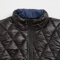 Pop Trading Company Quilted Reversible Jacket - Black thumbnail