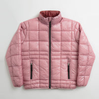 Pop Trading Company Quilted Reversible Puffer Jacket - Mesa Rose / Fired Brick thumbnail