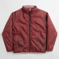 Pop Trading Company Quilted Reversible Puffer Jacket - Mesa Rose / Fired Brick thumbnail
