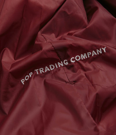 Pop Trading Company Quilted Reversible Puffer Jacket - Mesa Rose / Fired Brick
