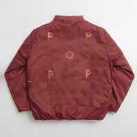 Pop Trading Company Quilted Reversible Puffer Jacket - Mesa Rose / Fired Brick thumbnail