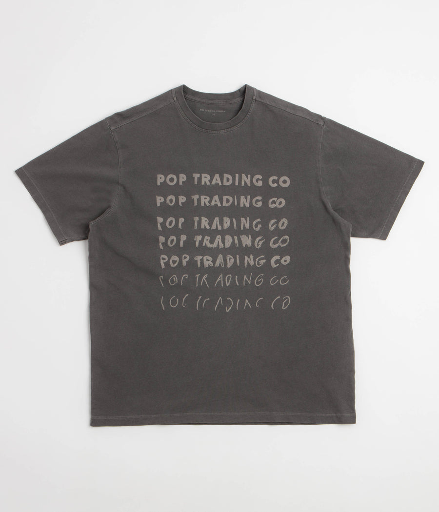 Pop Trading Company Sketchy T-Shirt - Washed Black